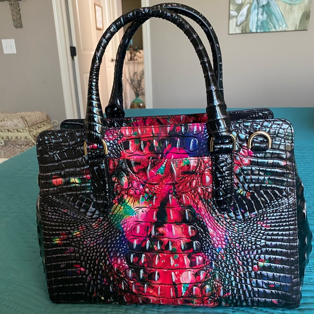 Women’s Brahmin Desire Melbourne Satchel with Matching Wallet - Picture 7 of 12